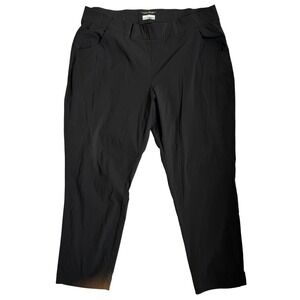 Columbia Pull-on Pants Women's 2X Black Omni-Shield Hiking Pants Outdoor